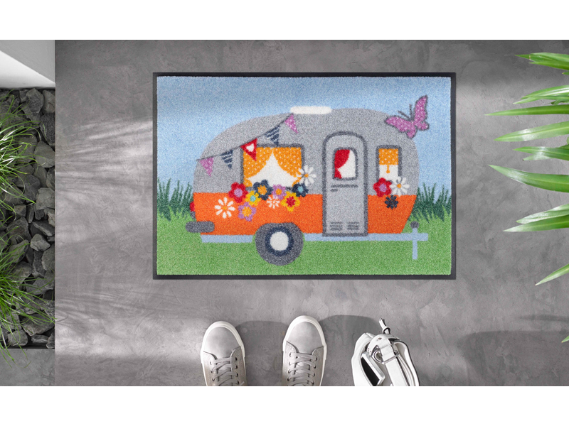 Happy Camping wash + dry Fußmatte – antirutsch-teppich