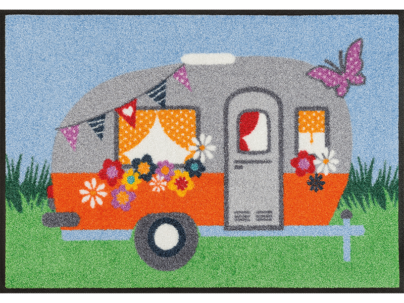 Happy Camping wash + dry Fußmatte – antirutsch-teppich