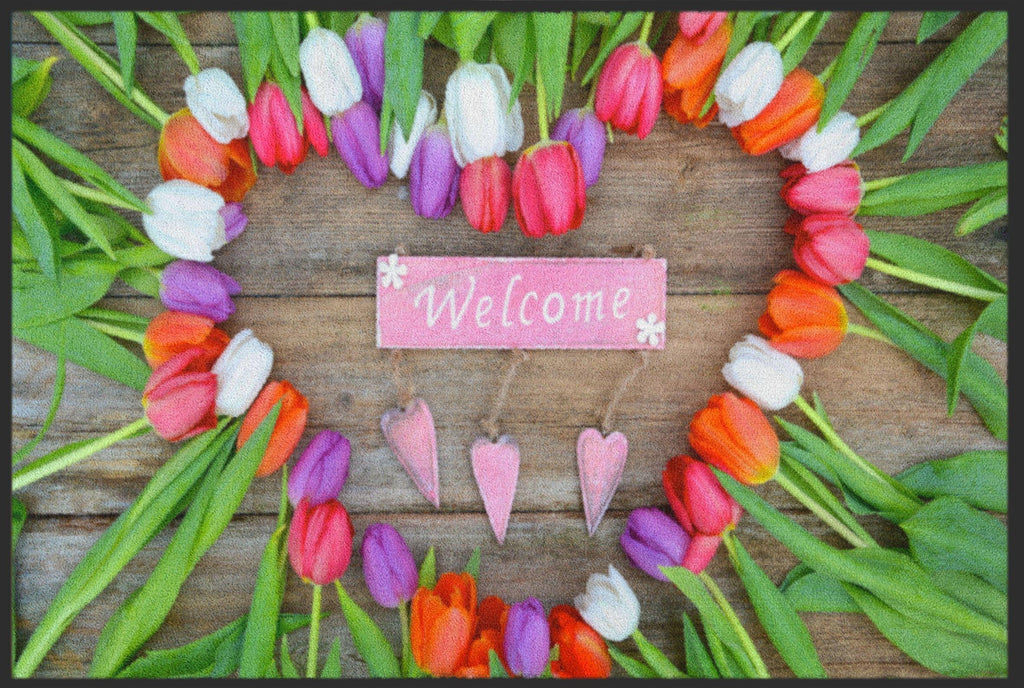 Fussmatte Welcome Tulpen 4328-Matten-Welt